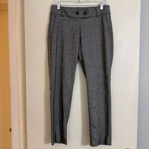LOFT Linen Curvy Slim Pant